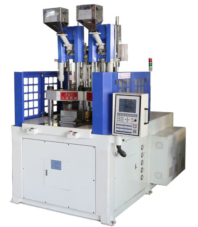 Semi-Auto Zwei-Farbe vertikale Spritzgießmaschine 55T JTT-550 2V3R